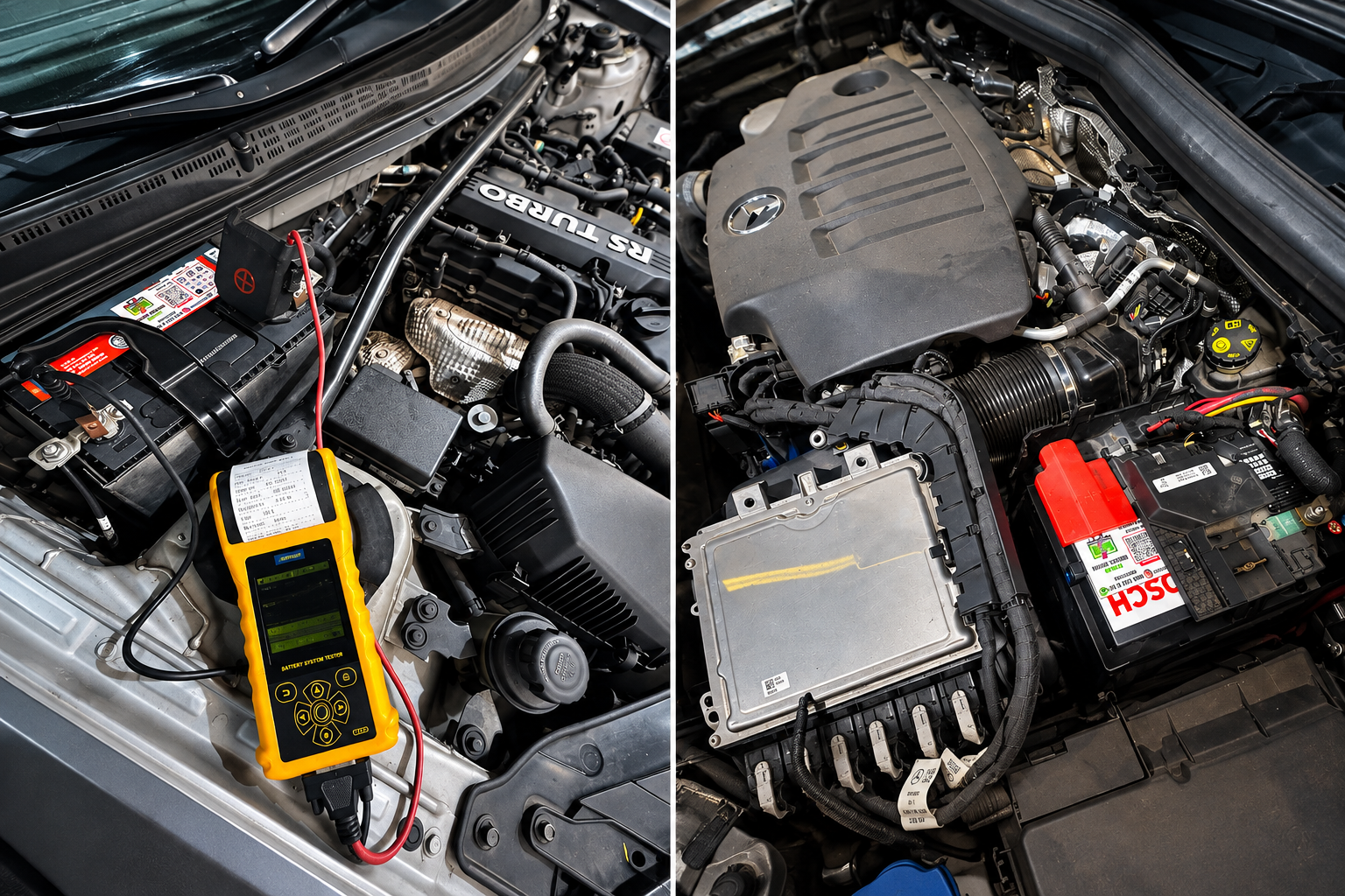 Diagnóstico de batería de auto con tester profesional a domicilio en Santiago